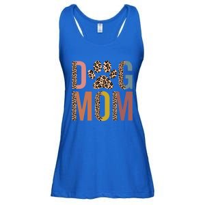 Dog Mom Half Leopard Dog Mama Fur Mom Puppy Dog Mommy Meaningful Gift Ladies Essential Flowy Tank