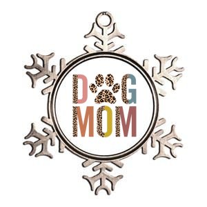 Dog Mom Half Leopard Dog Mama Fur Mom Puppy Dog Mommy Meaningful Gift Metallic Star Ornament