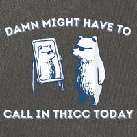 Damn Might Have To Call In Thicc Today Meme Cotton Canvas Backpack