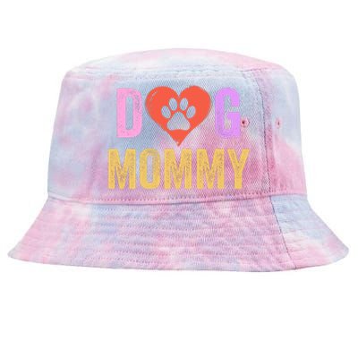 Dog Mommy Happy MotherS Day Dog Mama Dog Loving Mommy Puppy Mommy Dog Parent Tie-Dyed Bucket Hat