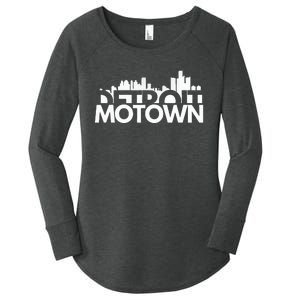 Detroit Michigan House Motown Women's Perfect Tri Tunic Long Sleeve Shirt