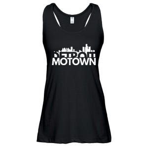 Detroit Michigan House Motown Ladies Essential Flowy Tank