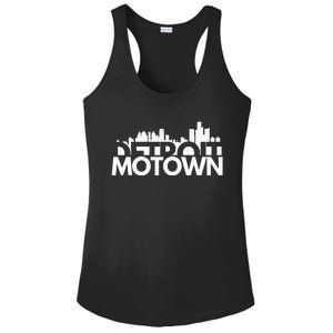 Detroit Michigan House Motown Ladies PosiCharge Competitor Racerback Tank