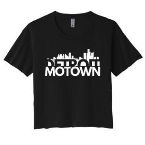 Detroit Michigan House Motown Women's Crop Top Tee