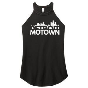 Detroit Michigan House Motown Women's Perfect Tri Rocker Tank