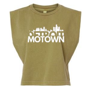 Detroit Michigan House Motown Garment-Dyed Women's Muscle Tee