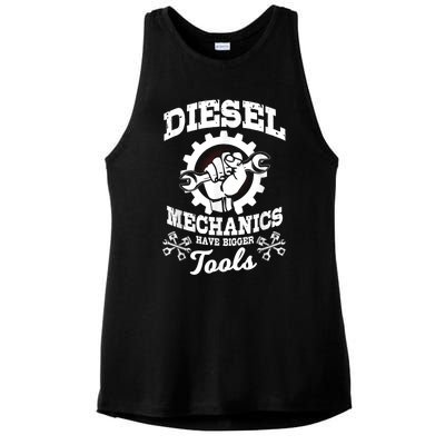 Diesel Mechanic Have Bigger Tools Truck Repair Ladies PosiCharge Tri-Blend Wicking Tank