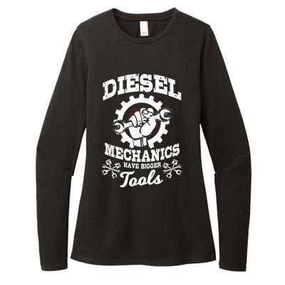 Diesel Mechanic Have Bigger Tools Truck Repair Womens CVC Long Sleeve Shirt