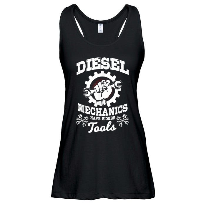 Diesel Mechanic Have Bigger Tools Truck Repair Ladies Essential Flowy Tank