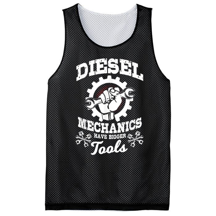 Diesel Mechanic Have Bigger Tools Truck Repair Mesh Reversible Basketball Jersey Tank