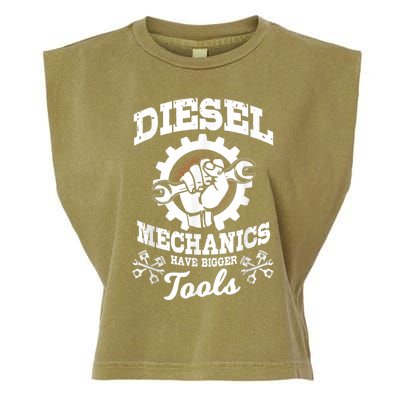 Diesel Mechanic Have Bigger Tools Truck Repair Garment-Dyed Women's Muscle Tee