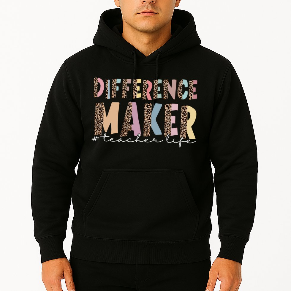Difference Maker Hashtag Teacher Life Hoodie