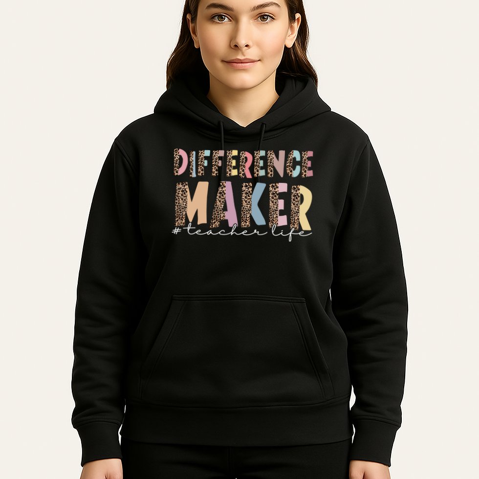 Difference Maker Hashtag Teacher Life Hoodie