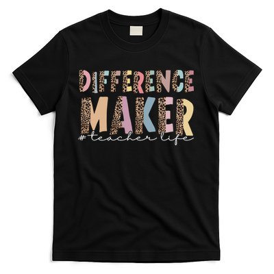 Difference Maker Hashtag Teacher Life T-Shirt
