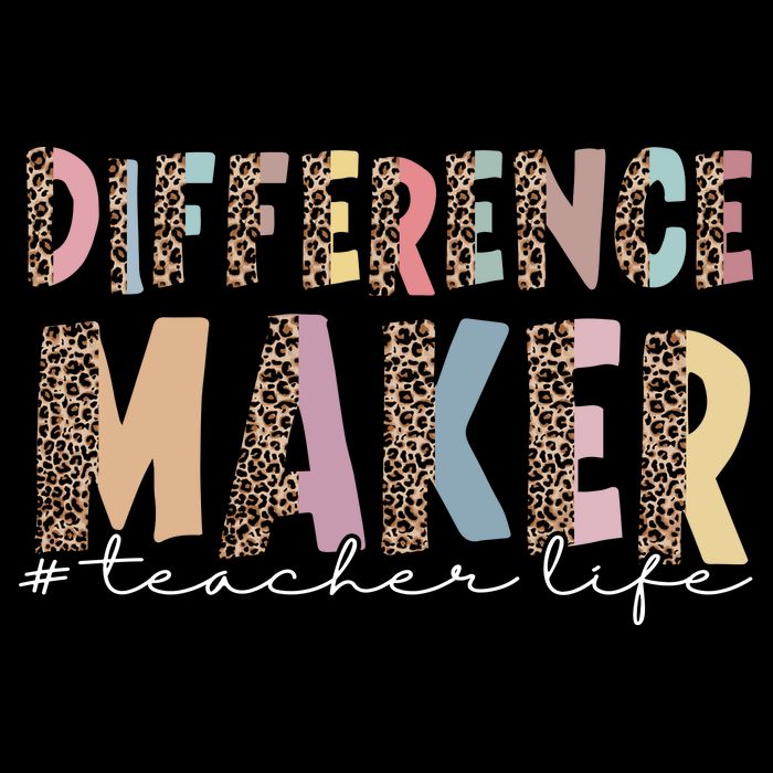 Difference Maker Hashtag Teacher Life Button
