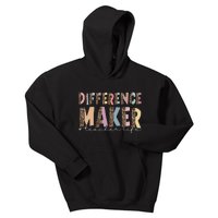 Difference Maker Hashtag Teacher Life Kids Hoodie