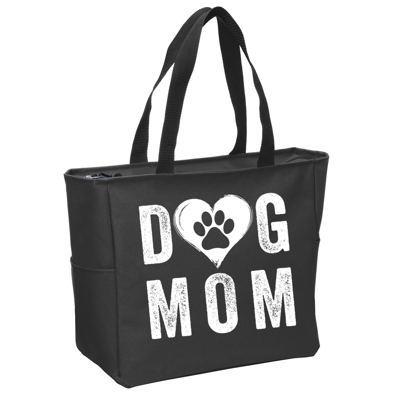Dog Mom Happy MotherS Day Dog Mama Dog Loving Mom Puppy Mom Zip Tote Bag