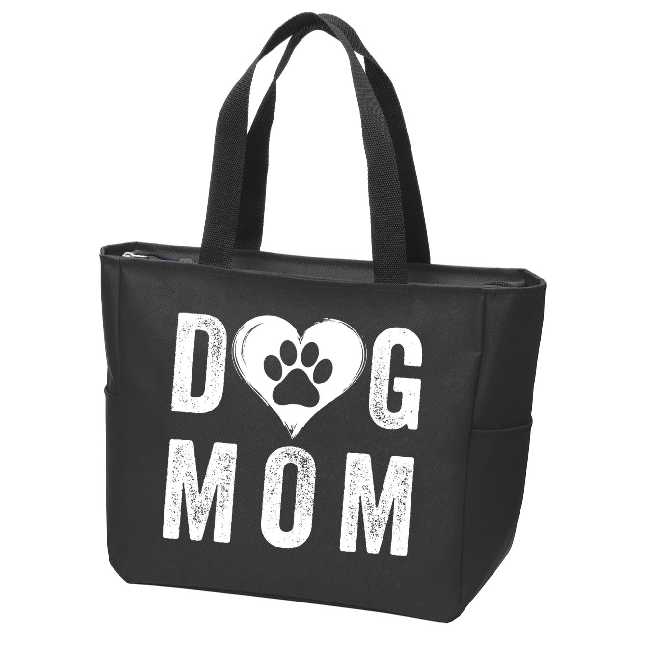 Dog Mom Happy MotherS Day Dog Mama Dog Loving Mom Puppy Mom Zip Tote Bag