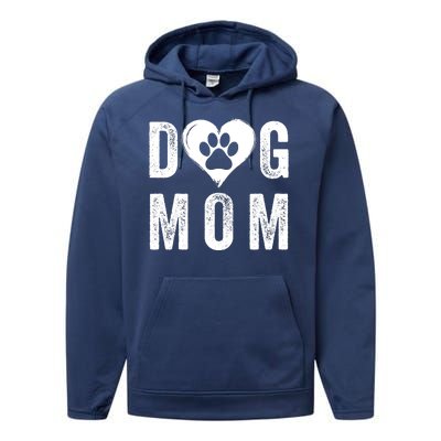 Dog Mom Happy MotherS Day Dog Mama Dog Loving Mom Puppy Mom Performance Fleece Hoodie