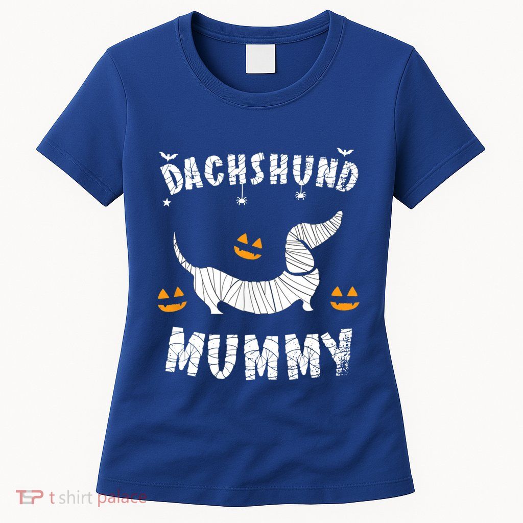 Dachshund Mummy Halloween Funny Dog Mummy Dachshund Lover Funny Gift Womens T-Shirt