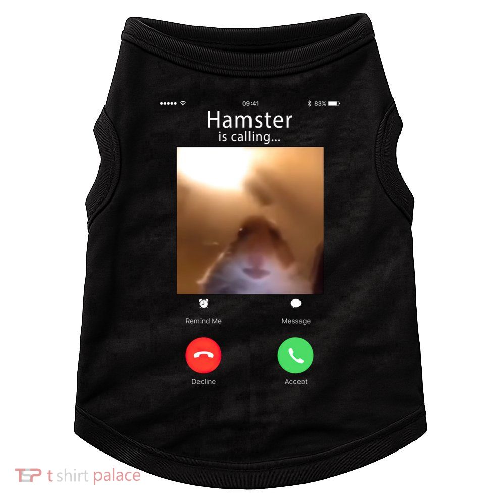 Dank Meme Hamster Staring Front Camera Hamster Calling Gift Doggie Tank
