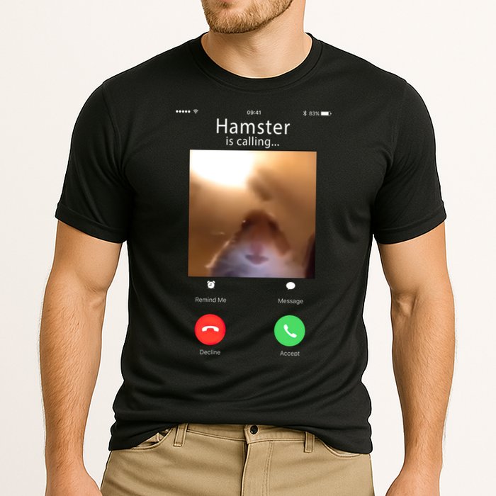 Dank Meme Hamster Staring Front Camera Hamster Calling Gift Performance Shirt