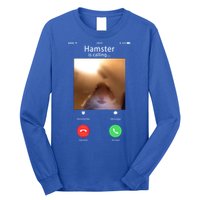 Dank Meme Hamster Staring Front Camera Hamster Calling Gift Long Sleeve Shirt