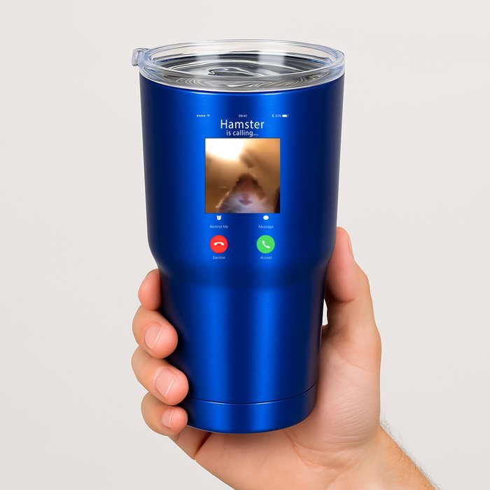 Dank Meme Hamster Staring Front Camera Hamster Calling Gift Tumbler