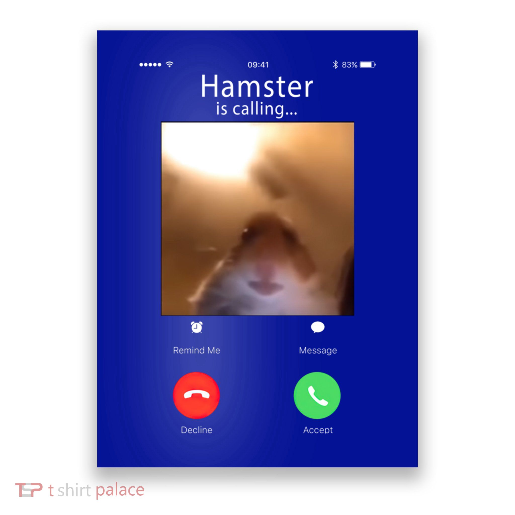 Dank Meme Hamster Staring Front Camera Hamster Calling Gift Poster