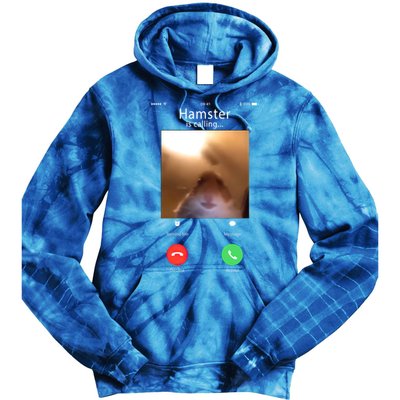 Dank Meme Hamster Staring Front Camera Hamster Calling Gift Tie Dye Hoodie