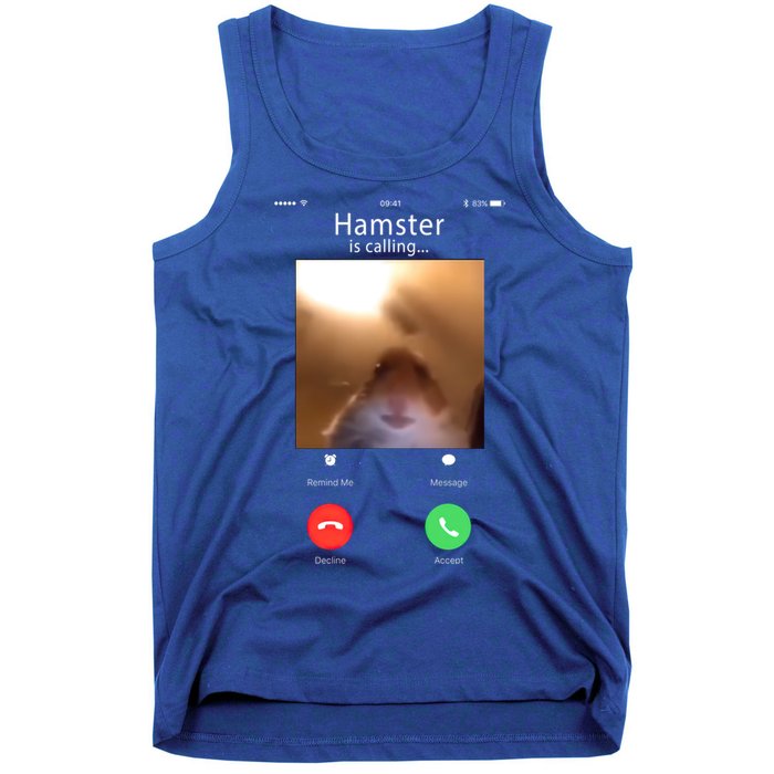 Dank Meme Hamster Staring Front Camera Hamster Calling Gift Tank Top