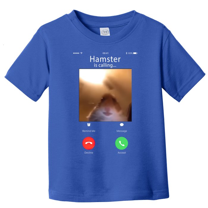 Dank Meme Hamster Staring Front Camera Hamster Calling Gift Toddler T-Shirt