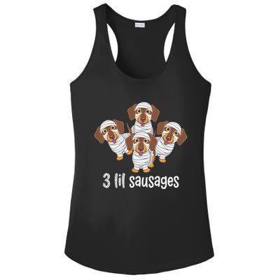 Dachshund Mummy Halloween Gifts For Dog Owners Ladies PosiCharge Competitor Racerback Tank