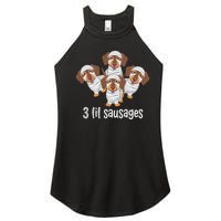 Dachshund Mummy Halloween Gifts For Dog Owners Women's Perfect Tri Rocker Tank