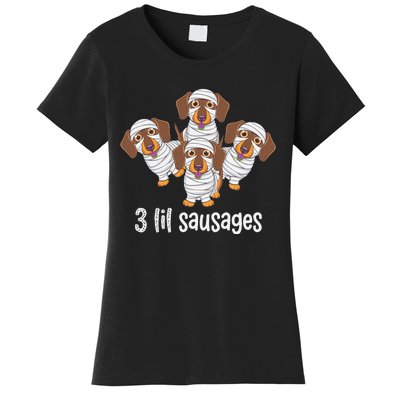 Dachshund Mummy Halloween Gifts For Dog Owners Women's T-Shirt