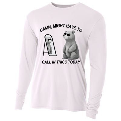 Damn Might Have To Call In Thicc Today Cooling Performance Long Sleeve Crew