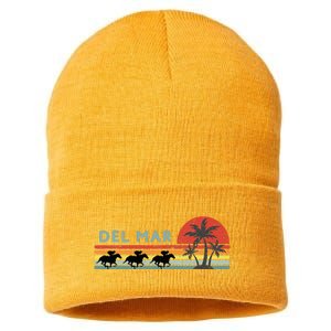 Del Mar Horse Racing Thoroughbred Santa Anita Horseplayers Sustainable Knit Beanie