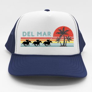 Del Mar Horse Racing Thoroughbred Santa Anita Horseplayers Trucker Hat