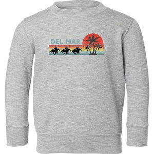 Del Mar Horse Racing Thoroughbred Santa Anita Horseplayers Toddler Sweatshirt