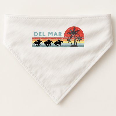 Del Mar Horse Racing Thoroughbred Santa Anita Horseplayers USA-Made Doggie Bandana
