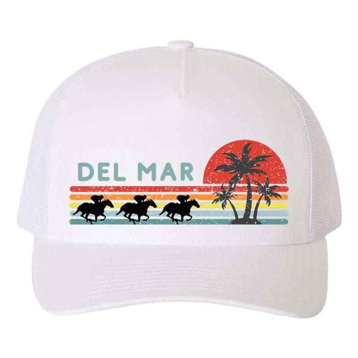 Del Mar Horse Racing Thoroughbred Santa Anita Horseplayers Yupoong Adult 5-Panel Trucker Hat