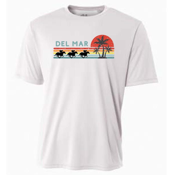 Del Mar Horse Racing Thoroughbred Santa Anita Horseplayers Cooling Performance Crew T-Shirt