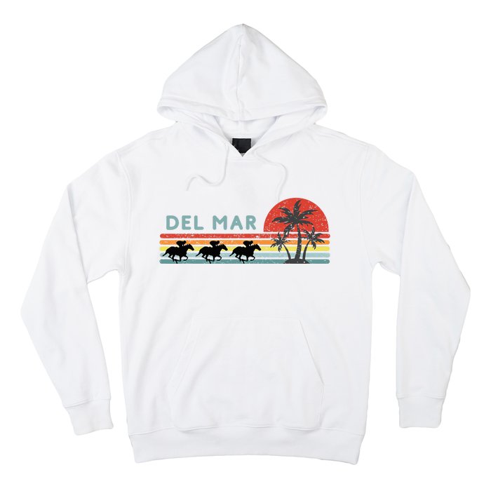 Del Mar Horse Racing Thoroughbred Santa Anita Horseplayers Hoodie