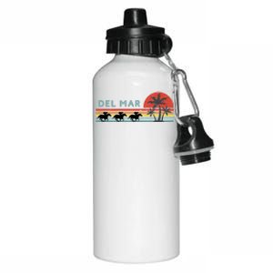 Del Mar Horse Racing Thoroughbred Santa Anita Horseplayers Aluminum Water Bottle