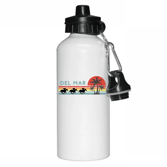 Del Mar Horse Racing Thoroughbred Santa Anita Horseplayers Aluminum Water Bottle