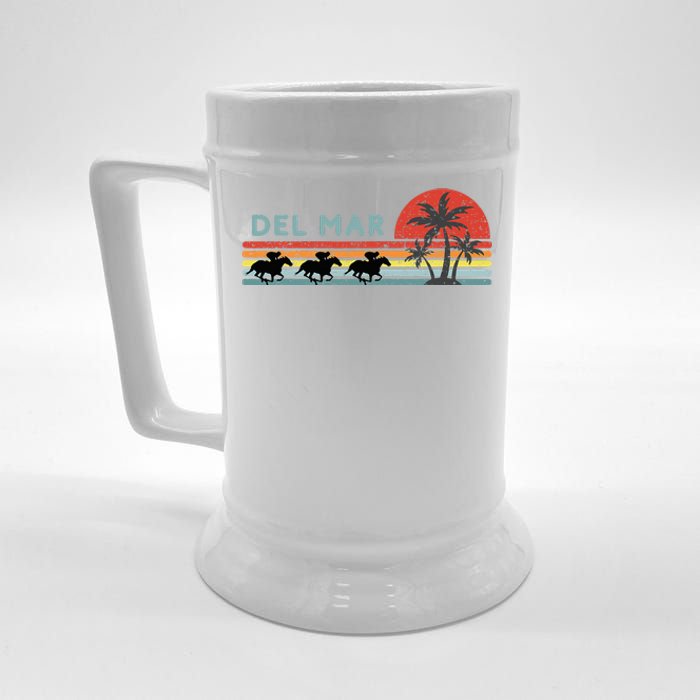 Del Mar Horse Racing Thoroughbred Santa Anita Horseplayers Beer Stein