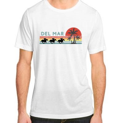 Del Mar Horse Racing Thoroughbred Santa Anita Horseplayers Adult ChromaSoft Performance T-Shirt