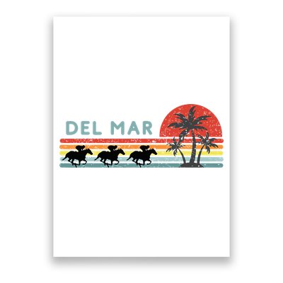 Del Mar Horse Racing Thoroughbred Santa Anita Horseplayers Poster