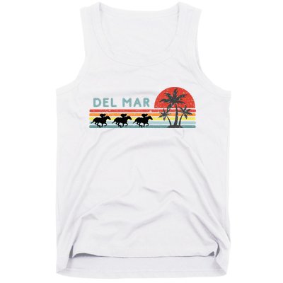 Del Mar Horse Racing Thoroughbred Santa Anita Horseplayers Tank Top