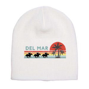 Del Mar Horse Racing Thoroughbred Santa Anita Horseplayers Short Acrylic Beanie